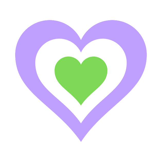 Pride Collection - Genderqueer Pride Flag (Heart) by Tanglewood Creations