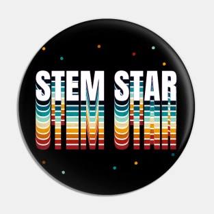 STEM Star – Science, Technology, Engineering & Math Pin