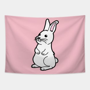 White Bunny rabbit Tapestry