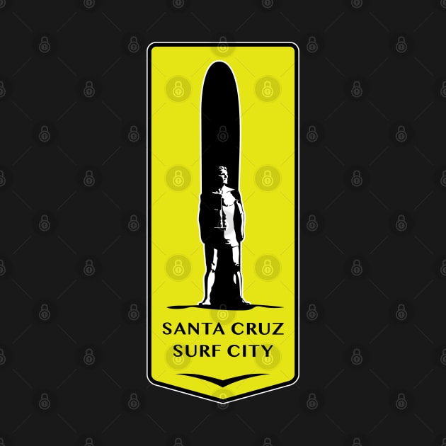 Santa Cruz Logo Surfer Statue by PauHanaDesign