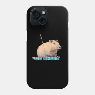 Big Chillin Capybara Cute Meme Viral Japanese Art Style Ukiyoe Retro Phone Case
