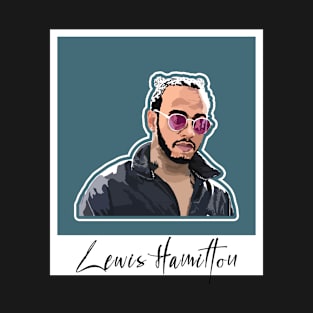 Lewis Hamilton Retro Style Illustration T-shirt T-Shirt