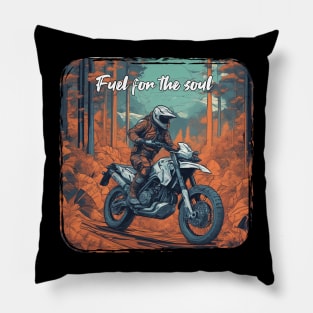 Fuel for the soul motorcycle Pillow