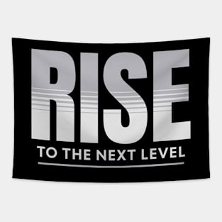 Rise To The Next Level Quote Motivational Inspirational Tapestry