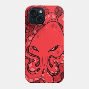 Octopus Squid Kraken Cthulhu Sea Creature - Cherry Tomato Red Phone Case