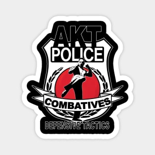 AKT Police Combatives - White Badge Magnet