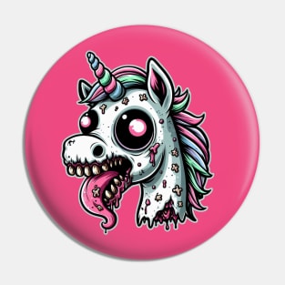 Zombie unicorn Pin