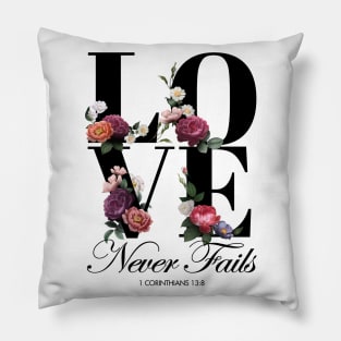 JW Gift Love Never Fails Pillow