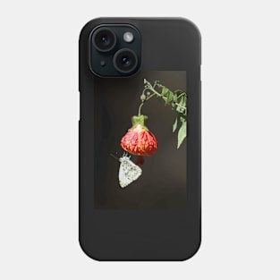 Butterfly gathering on a flower Phone Case