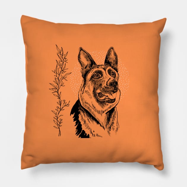 German Shepherd Pillow by ApolloOfTheStars