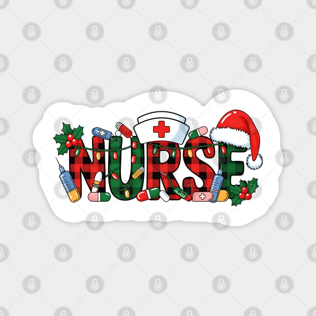 Nurse Christmas Design Magnet by UrbanLifeApparel