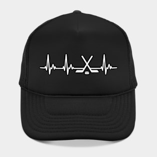 Hockey Sticks Hockey Player Heartline Design Hat