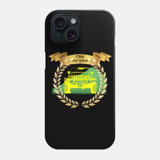 Drive to the mountain with jeep Phone Case