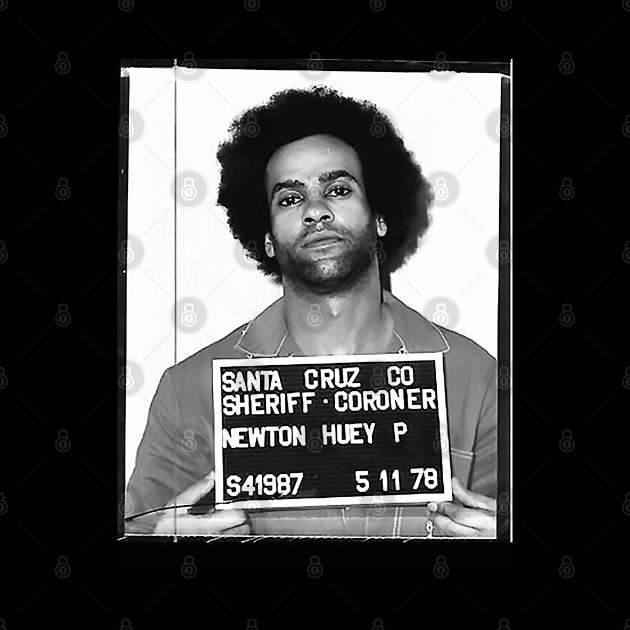 Huey Newton - MugShot by UrbanLifeApparel