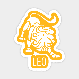 Astrological Zodiac Tee Shirts - Leo the Lion Magnet