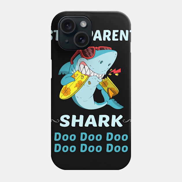 Family Shark 1 STEP-PARENT Phone Case by blakelan128