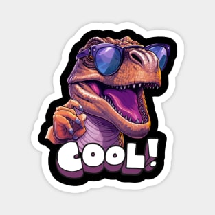 Cool T-Rex With Sunglasses Magnet