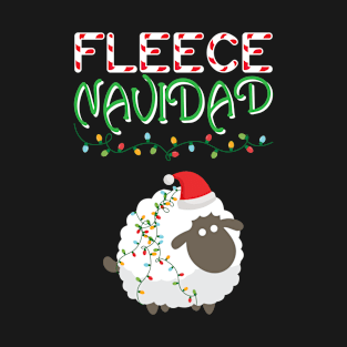 Fleece Navidad Funny Christmas Sheep T-Shirt