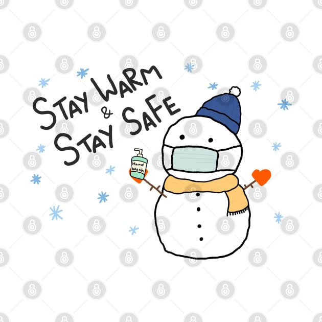 Stay Warm Stay Safe Snow Man by Marinaaa010