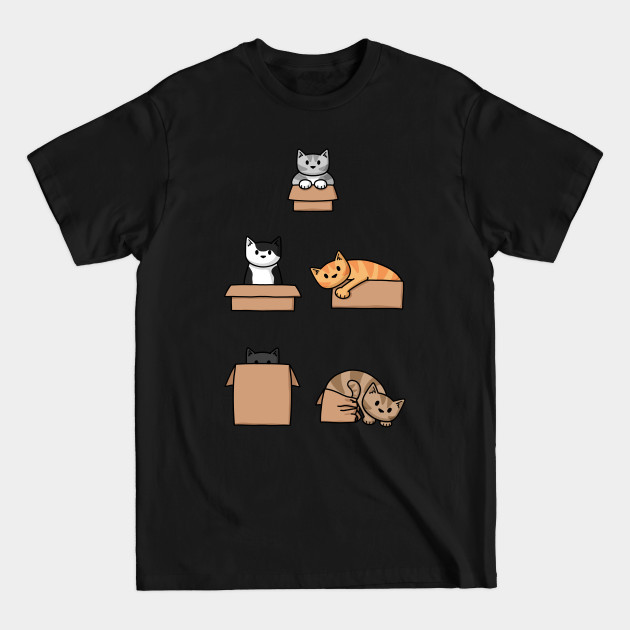Disover Cats In Boxes - Cats - T-Shirt