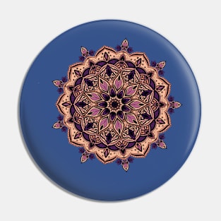 Mandala sandy plum Pin