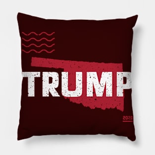 Trump Oklahoma 2020 - Red Wave, Red State Pillow