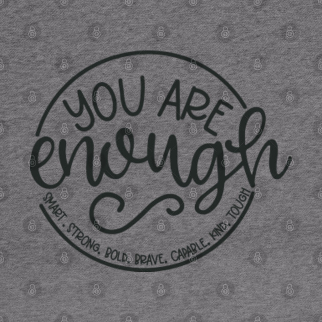 you are enough sweatshirt rainbow