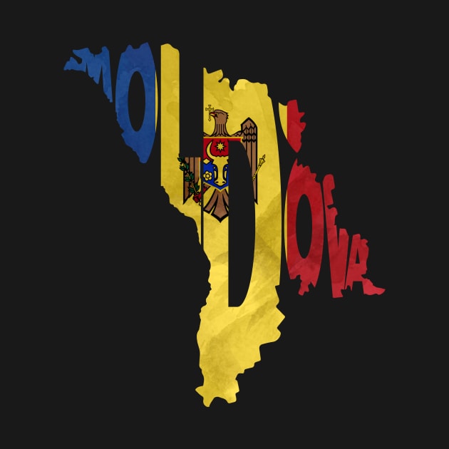 Moldova Typo Map by inspirowl