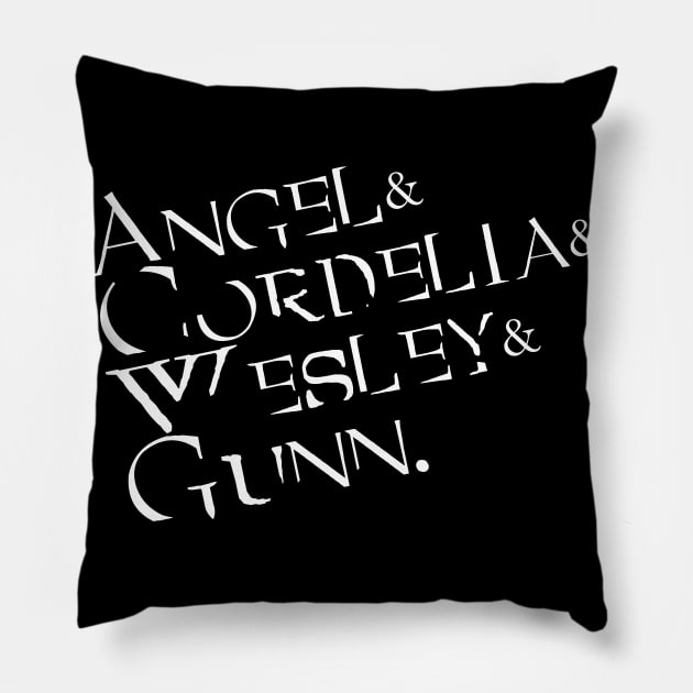 Angel Names Pillow by nickbeta