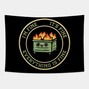 Dumpster Fire Tapestry