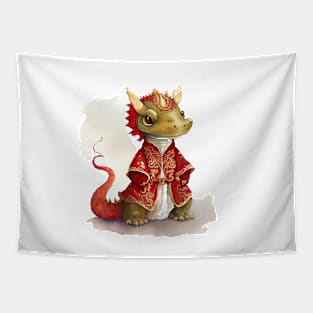 Watercolor Chinese Zodiac Year of the Dragon Tapestry