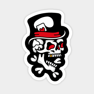 Gentleman skull tophat Magnet