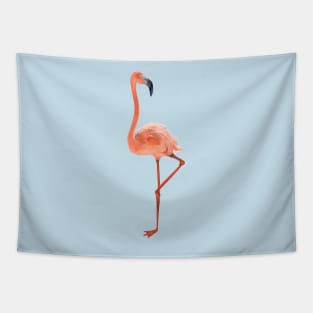 Cute Flamingo on the beautiful beach Tapestry