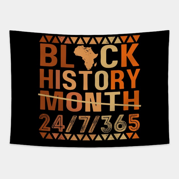 black history month 24 7 365 Tapestry by Luna The Luminary