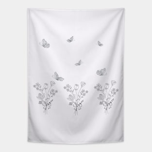 Simple Spring Garden Tapestry