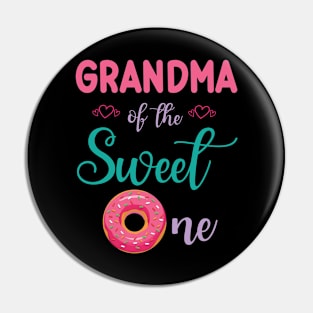 Grandma Of The Sweet One Donut Cake Happy To Me You Nana Pin