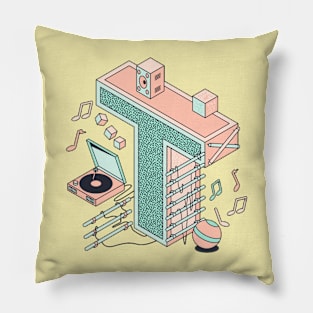 Letter T 3d Pillow