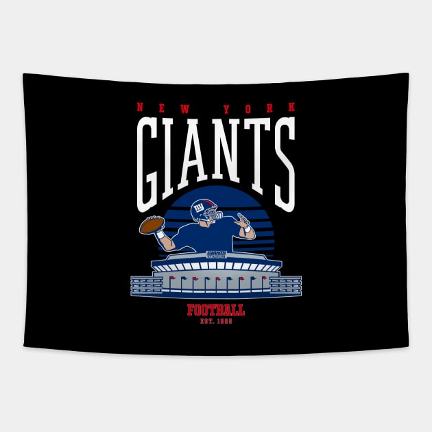 New York Giants Football Tapestry by Cartel