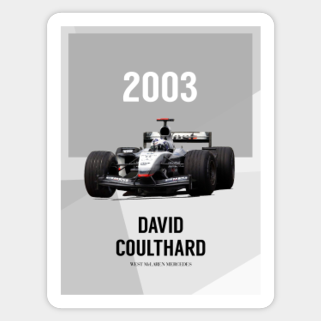 David Coulthard F1 03 Coulthard Sticker Teepublic David Coulthard F1 03 Coulthard Sticker Teepublic