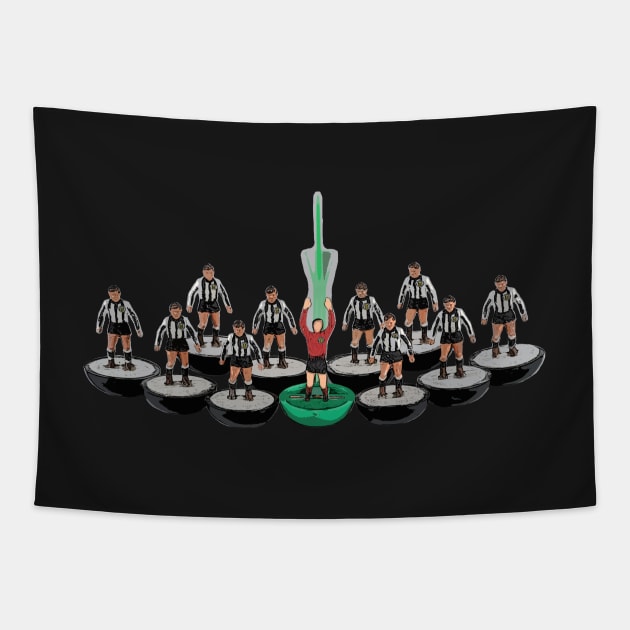 St Mirren subbuteo football team design Tapestry by vancey73