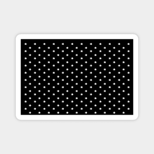 Black and White Retro VSCO Aesthetic stars pattern Magnet