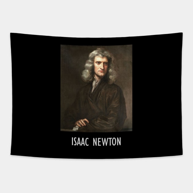 Sir Isaac Newton Portrait Art Tapestry by Embrace Masculinity
