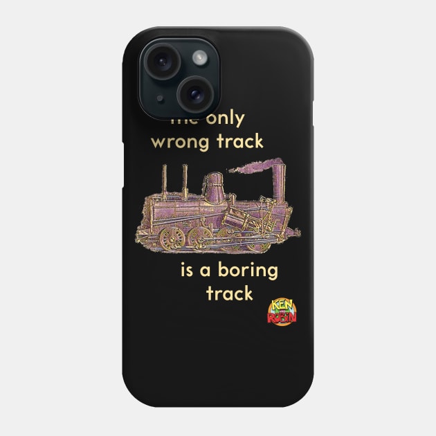 Only Wrong Track Phone Case by kenrobin