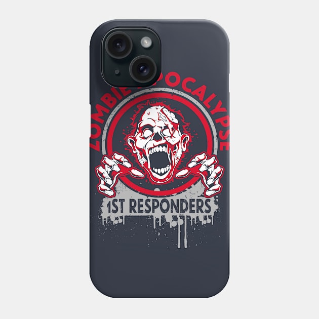 Zombie Apocalypse Response Team Halloween Phone Case by savariya