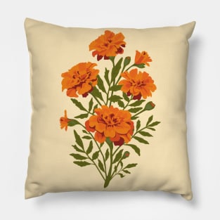 Marigold Flowers Pillow