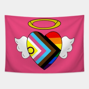 Angel Pride Heart Tapestry