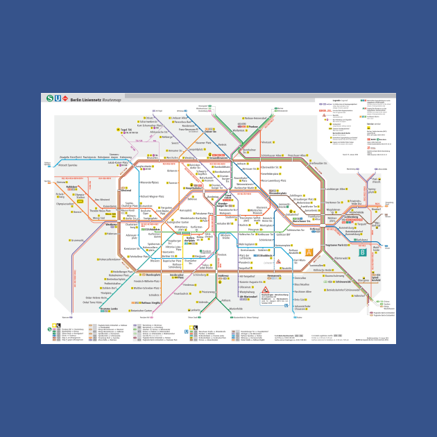 Berlin subway map by Superfunky