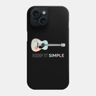 Keep It Simple Acoustic Guitar Texture Phone Case