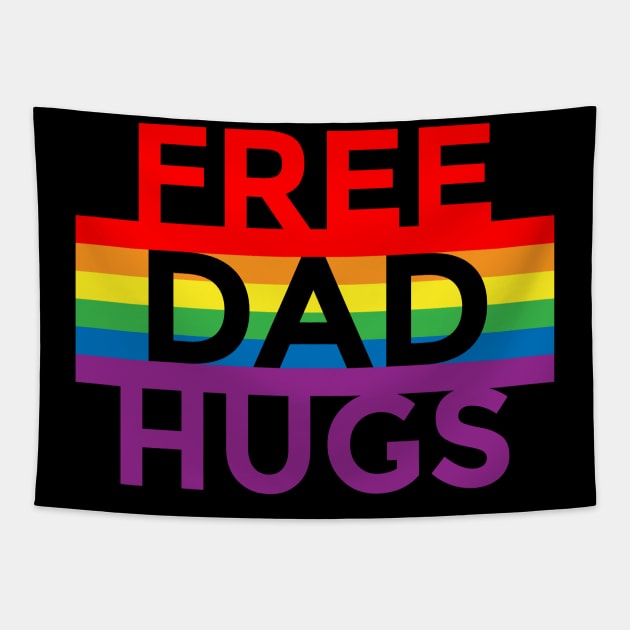 FREE DAD HUGS Tapestry by LittleBunnySunshine