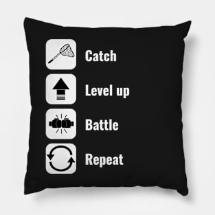 Monster Catcher Game Funny Shirt Pillow